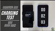 Samsung Galaxy A22 Battery Charging test 0% to 100% | 15W fast charging 5000 mAh