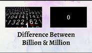 Difference Between Billion and Million | What's the Difference? Billion vs Million Explained!
