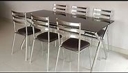 Stainless Steel Dining Table Set in Stylish Look...