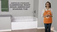 American Standard Cambridge 60 in. x 32 in. Soaking Bathtub with Right Hand Drain in White 2461.002.020
