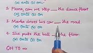 Preposition: ONTO vs ON vs ON TO,... - Table of Knowledge TV