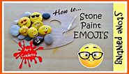 How to paint Emoji's on stones (pebbles)