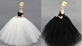 4 Gorgeous DIY Barbie Doll Dresses 👗 Barbie Skirt & Glamorous Party Gown for Barbie