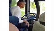 Bus driver shifting gears gently (viral Facebook edit)