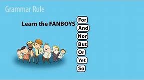 FANBOYS: Coordinating Conjunctions