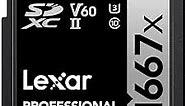 Lexar 64GB Professional 1667x SDXC Memory Card, UHS-II, C10, U3, V60, Full-HD & 4K Video, Up To 250MB/s Read, for Professional Photographer, Videographer, Enthusiast (LSD64GCBNA1667)