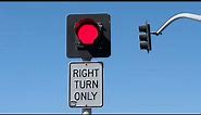 Flashing Red Light For Stop Sign (W Mission Bay Dr & Parking Lot)