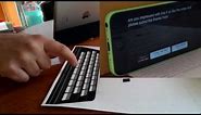 How to Print Your Own Paper Keyboard for iPhone App - AMAZING!!