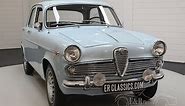 Alfa Romeo Giulietta TI 1962 -VIDEO- www.ERclassics.com