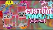 How to make a Custom Template on Pixlr E | Roblox Designing Tutorial **EASY**