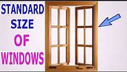 What is the standard size of a window in residential Buildings?