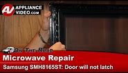 Samsung Microwave Repair - Door Will Not Latch When Closed - Door Key