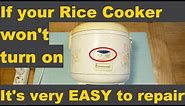 How to repair rice cooker not turning on - It's pretty easy