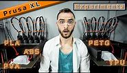 The Prusa XL Experiments - 5 Tools, 5 Materials