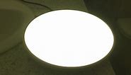 Large, bright and colorful ceiling light with remote