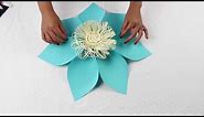 Paper Flower Tutorial Using Template #5