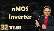 nMOS Inverter, Circuit & Working of nMOS Inverter, Voltage Transfer Characteristics of nMOS Inverter