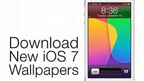 How To Download The New iOS 7 Wallpapers