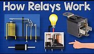 How Relays Work - Basic working principle electronics engineering electrician amp
