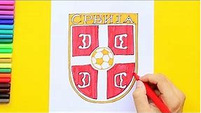 How to draw Serbia National Football Team Logo