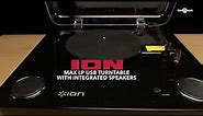 ION Max LP USB Turntable with Integrated Speakers | Gear4music