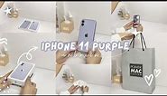 Purple IPhone 11 unboxing & set up in 2021✨ Power Mac Center | Philippines