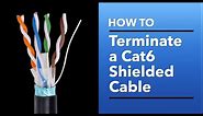 How to Terminate Cat6 Shielded Cable with an RJ45 Connector