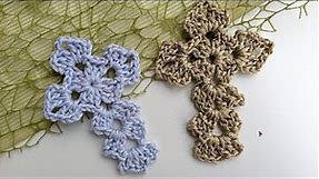 Easy Crochet Cross Tutorial || Easter Decor