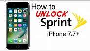 How to Unlock Sprint iPhone 7 & 7 Plus - Use in USA and Worldwide