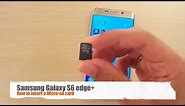 How to insert a Micro-SD card - Samsung Galaxy S6 edge+