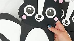 Skunk Paper Bag Puppet Craft For Kids