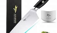 Chef Knife, Professional 8 inch Ultra Sharp Kitchen Knife, German High Carbon Stainless Steel Knife, Ergonomic Handle Cooking Knife with Gift Box