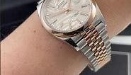 Rolex Datejust 36 Steel EveRose Gold Silver Palm Dial Mens Watch 126201 Review | SwissWatchExpo