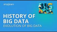 History Of Big Data | Evolution Of Big Data | Big Data For Beginners | Big Data | Simplilearn