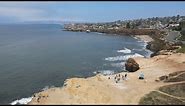 Ocean Beach - Point Loma - Sunset Cliffs - San Diego, CA - 4K Aerials and Street Scene City Walk