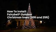 How to install a Fairybell Outdoor Christmas tree (20ft and up)