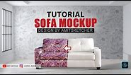 How to Make Sofa mockup photoshop tutorial | Home furniture