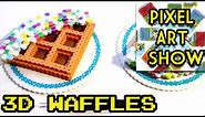 3D Perler Bead Waffles Tutorial - Pixel Art Show