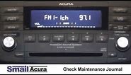 How to Insert Acura Radio Codes