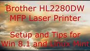 Brother HL-2280DW Setup And Tips For Win 8.1 And Linux Mint - Franks Helpdesk