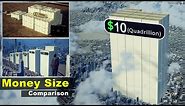 Money Size Comparison in Cash | How Billion, Trillion, quadrillion, quintillion USD in Real scale