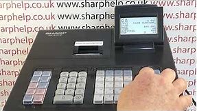 How To Set Up A Credit Card Surcharge Premium Button Sharp XE-A207 / XEA207 Cash Register