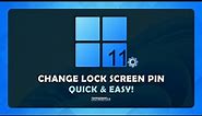 How To Change Your Pin On Windows 11 - (Tutorial)