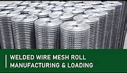 Welded Wire Mesh Roll Manufacturing And Professional Loading