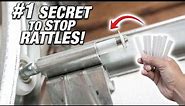 How To Fix Annoying Garage Door RATTLES! (THE #1 SECRET NO ONE TALKS ABOUT!) DIY