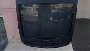 Re-Trashed 2002 Panasonic CT-25G6E CRT Television Set on the Street