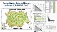 Groundwater Potential Zone using GIS/Remote Sensing Techniques and AHP (Part-2)