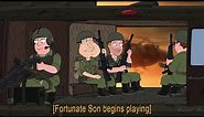 GATE Heli scene but with Fortunate Son