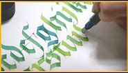 Amazing Modern Calligraphy (Blackletter Alphabet A-Z) | Calligraphy Masters