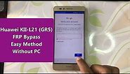 Huawei KII-L21 FRP Bypass | Huawei GR5 google account unlock | Easy Method